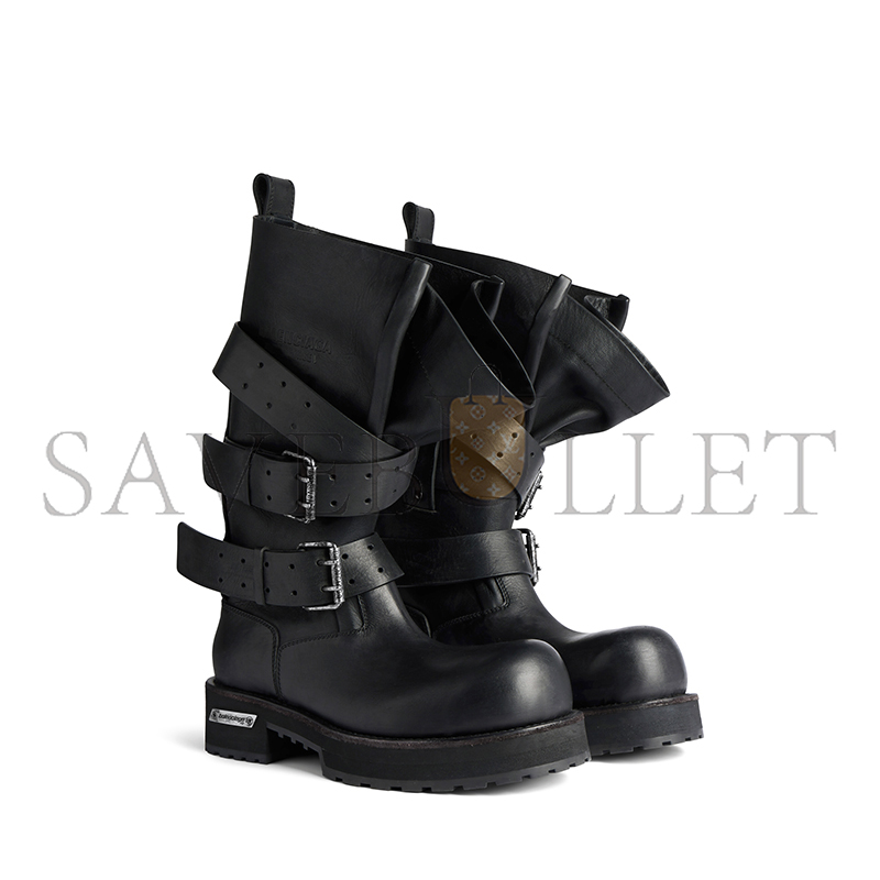 BALENCIAGA WOMEN'S VENOM HIGH BOOT IN BLACK 833594WBEQ11000